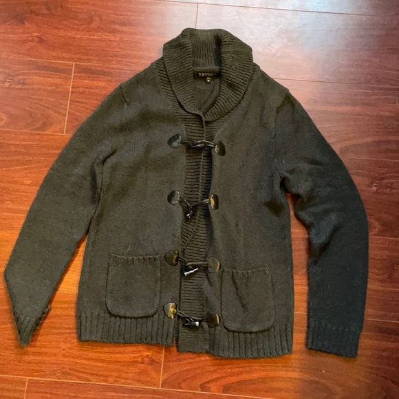 Men’s Gray Express Sweater / Cardigan - Picture 1 of 2